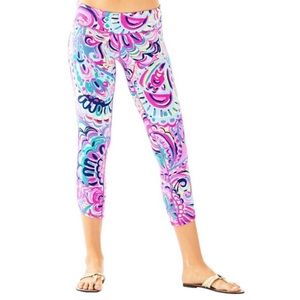 Lilly Pulitzer Luxletic Cropped Keyhole Legging Size Small EUC